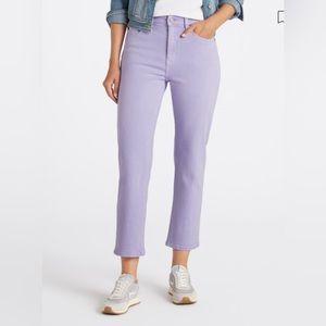 Kan Can Los Angeles Jolene High Rise Straight Women’s Jeans, Lavender Purple